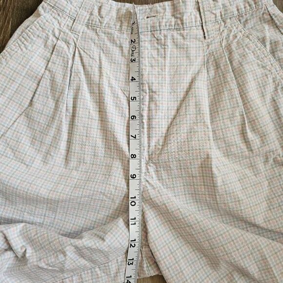 Northern Reflections size 5/6 Women's Gingham Vintage shorts White pink and blue - Picture 11 of 11